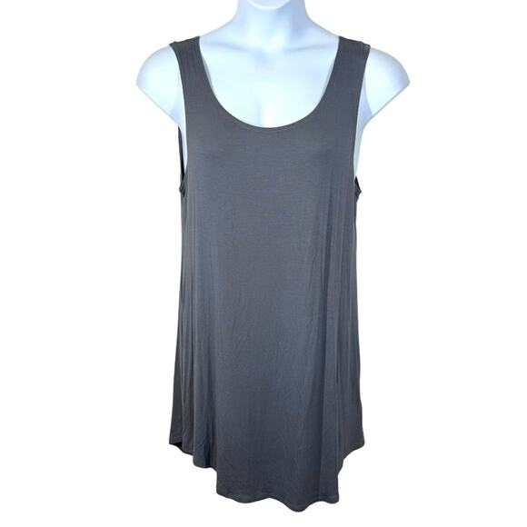 LOGO Layers by Lori Goldstein Sleeveless Tank Shift Dress Tunic Beach Cover Up - Picture 1 of 7